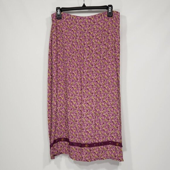 April Cornell Dresses & Skirts - April Cornell  Purple Floral Skirt  Size Small  Cottagecore Grandmacore Feminine